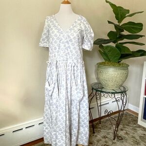 Anthropologie Free People Lavender/offwhite Dress Size XL